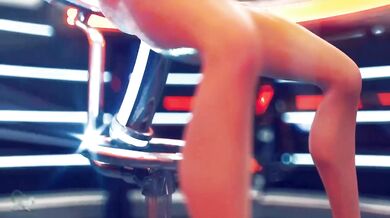 Cybernetic Creature's Sexual Encounter with Futuristic Fuck Toy