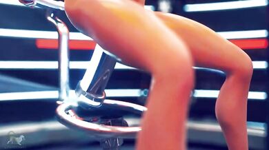 Cybernetic Creature's Sexual Encounter with Futuristic Fuck Toy