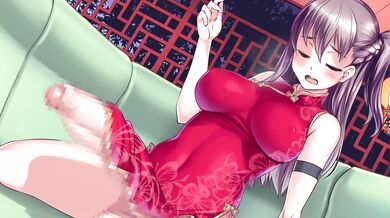 Injection of Drugs on the Penis of a Futanari China-dress Girl Causes Monstrous Growth