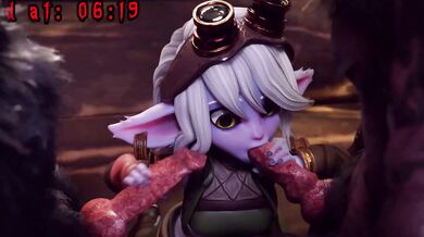 Three Small-Boobed Aliens Bang Human Males in Anal, Vaginal, and Oral Fuckfests!