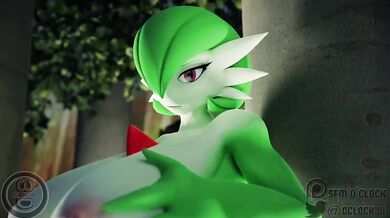 Horny Futanari Gardevoir Fucks Hard and Cums on Camera