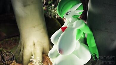 Horny Futanari Gardevoir Fucks Hard and Cums on Camera