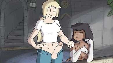 Busty Futanari Pushes Dick In Armpits For Sweaty Sex
