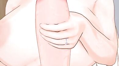 Double Donged Dickgirl Wanking