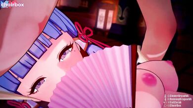 Ayaka's Debauchery with Aether [Female on Male]