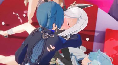 Drunk Shenhe: Genshin Impact's Wet and Wild Adventure