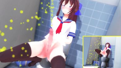Golden Shower at the Public Bathroom