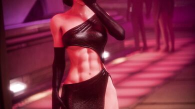 Busty Commander Femshep's Lesbian Threesome with Asari and Turians in a Secret Mass Effect Orgy Dungeon!