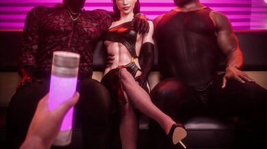 Busty Commander Femshep's Lesbian Threesome with Asari and Turians in a Secret Mass Effect Orgy Dungeon!