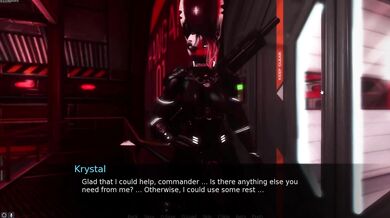 Asshole Commander Asela's Dirty Fantasy with Sexy Space Babe Krystal
