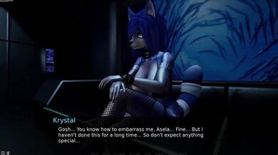 Asshole Commander Asela's Dirty Fantasy with Sexy Space Babe Krystal