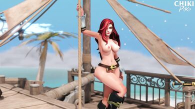 Miss Fortune's Naughty Striptease part 3: A Sexy Pole Dancing Fiesta!