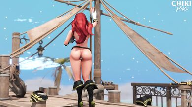 Miss Fortune's Naughty Striptease part 3: A Sexy Pole Dancing Fiesta!
