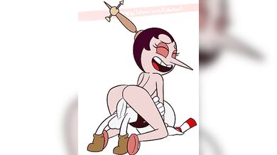 Purple-haired Hilda Gets Pounded by the Horny Cuphead