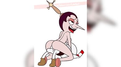 Purple-haired Hilda Gets Pounded by the Horny Cuphead