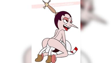 Purple-haired Hilda Gets Pounded by the Horny Cuphead