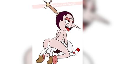 Purple-haired Hilda Gets Pounded by the Horny Cuphead