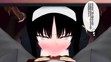 Tentacle Lover's Dream: Hentai Girl Gets Blended Under the Table