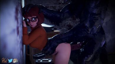 Velma Dinkley's Wet and Wild Wall Sex Session [Hentai]