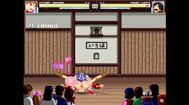 Luffy Receives a Futanari Discipline from Sakura