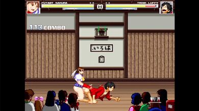 Luffy Receives a Futanari Discipline from Sakura