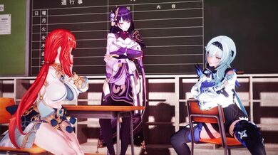 Freeze Frame Fuck Fest - Raiden Shogun, Nilao, and Yula (4K@60) by Lanzfh (May 2024)