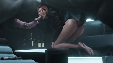 FemShep's Tailored Trip to Pound Town with Two Stallions