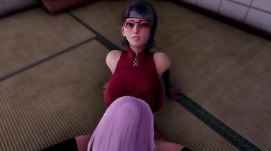 Sakura gets drilled by futa Sarada in an insane threesome with Sasuke!
