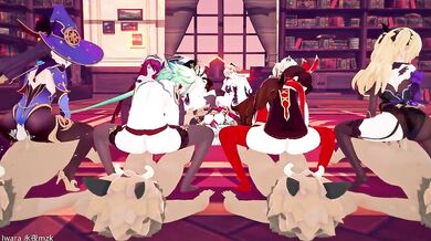 Genshin Impact Sex Party: The story of a group of friends who decide to have a wild night of passion and pleasure as they explore their deepest desires and fantasies.