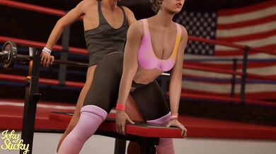 Gym Sweat and Dick Ride with Cassie Cage [Slippery When Wet]