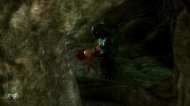 Red-haired Horny Elf Gets Fucked by Hungry Troll