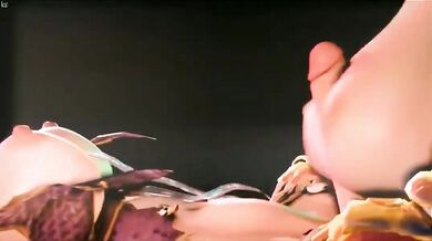 Ivy's Futanari Cock Gets Torn Up by Soul Calibur's Taki in a Mind-Blowing Paizuri Session