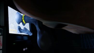 Sadako's Wet Masturbation Session: In Front of the TV
