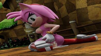 - Amy Rose takes on the monster dong!
