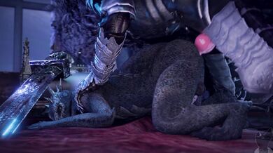Blaidd's Bone-Breaking Bondage with the Argonian Beauties of Elden Ring and The Elder Scrolls