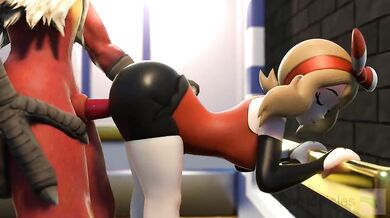 Blaziken's Revenge: Heroines of Pokemon get Fucked in an Elevator [Barbonicles]