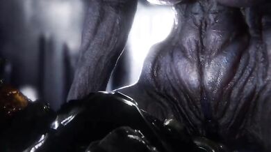 Master Chief Petty Officer John-117 × Sangheili Sex Animation