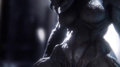 Master Chief Petty Officer John-117 × Sangheili Sex Animation