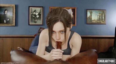 Fucking Claire Redfield's Big Tits and Ass in 3D HD Porn Video