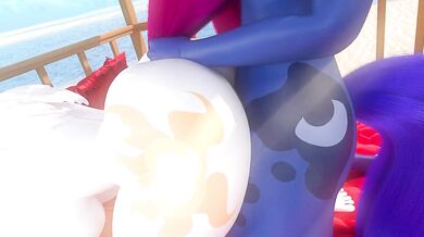 Lunar Love Affair: Celestia and Luna Get it On
