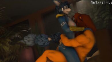 Interracial Threesome with Lion King Characters [4K]