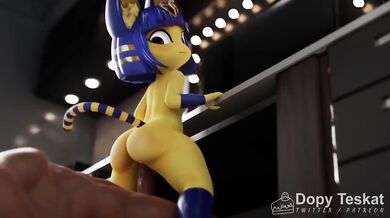 Ankha's Anal Descent on a Fan - Defiled Teskat