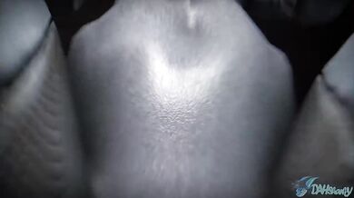 Deepthroating Twin [dahsharky's] Cock in Bondage Situation