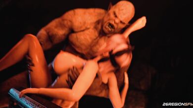 Ayane Takes On The Orc King In 26-Inch Action!