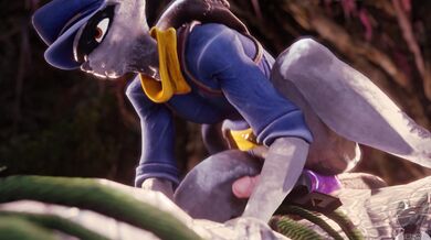 [Busty Slutty Sly and Her Big Dildo Fuck Toy] - Warfare Machina, Twitchy Animation