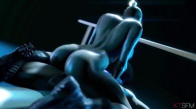 Busty Cassie Cage Banged in the Saddle (Night Ride)
