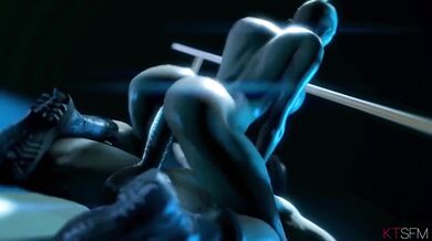 Busty Cassie Cage Banged in the Saddle (Night Ride)