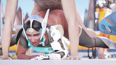 Symmetra's Rough and Tough Anal Adventure with White Bull and Cawneil