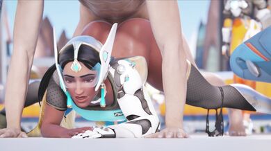 Symmetra's Rough and Tough Anal Adventure with White Bull and Cawneil