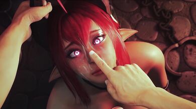 Skelt0k's Hot Night with YunaTBM and Flim13 in 'Light Out' Hentai Movie